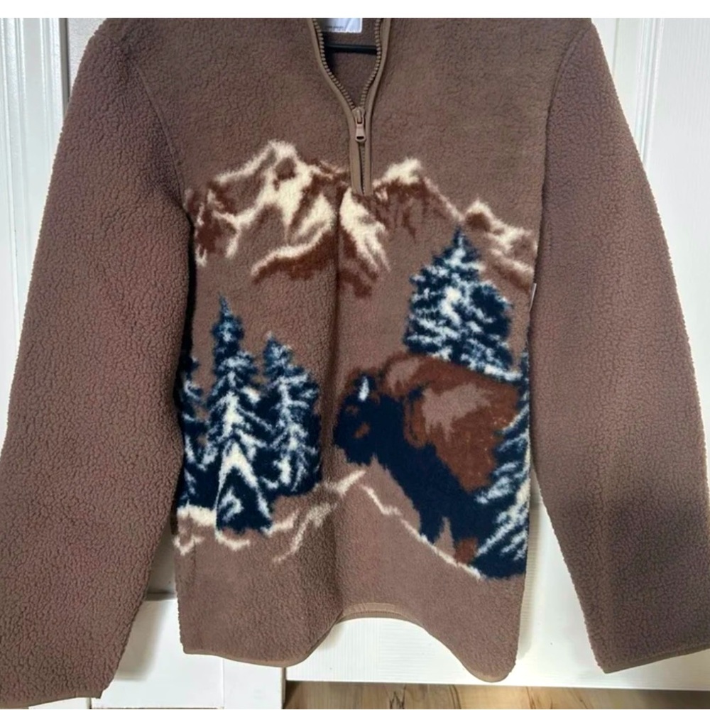 Old Navy Sherpa buffalo quarter Zip